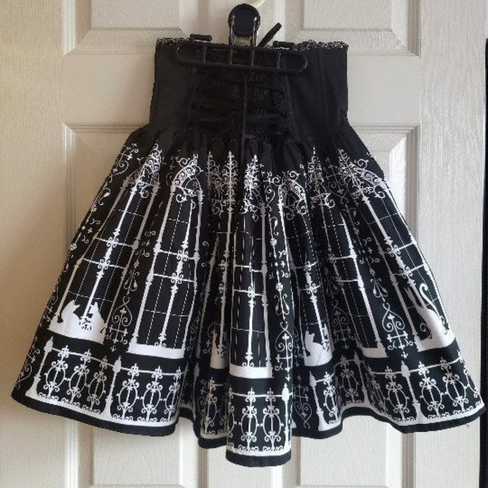 Dream of Lolita Cat Window Skirt Corset Black